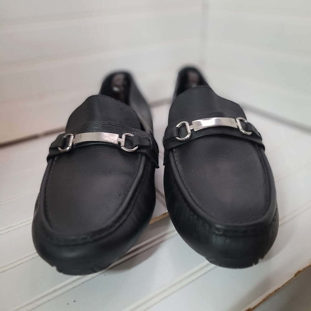 Cole Haan Loafers Mens 13M Black Leather Somerset Bit II Driving Mocs C11835